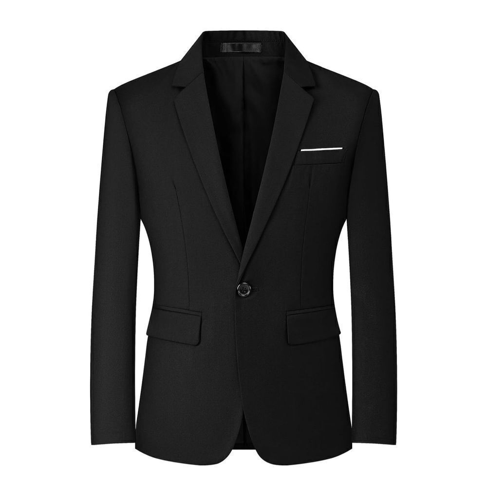 NEW Mens Blazers Slim Fit Sport Coat 1 Button Lightweight Jacket XL